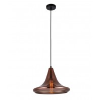 CLA-Lamina: Copper Coloured Glass with Silver Internal pendant lights